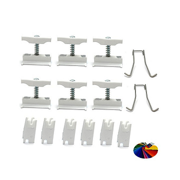 Комплект крепления Zehnder Set CVD (6xBH+CVD0), L=21-40 EL, цвет RAL 7016