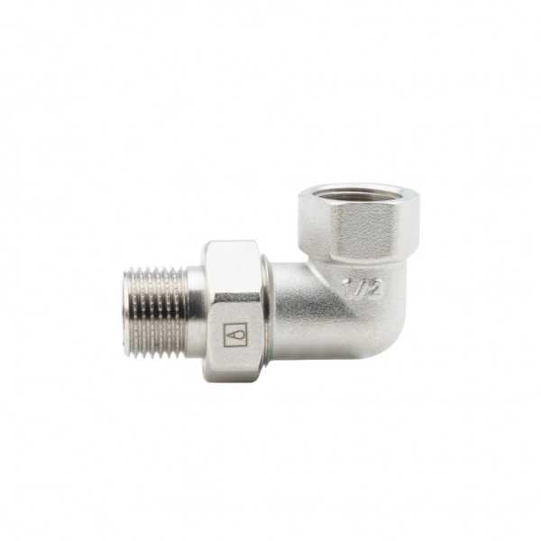 Американка угловая 1/2"ВР-НР, никелированная Alato