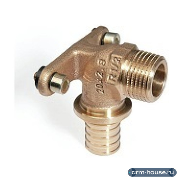 Угольник настенный НР РЕХАУ RAUTITAN, 20-R 1/2", бронза (RX+)