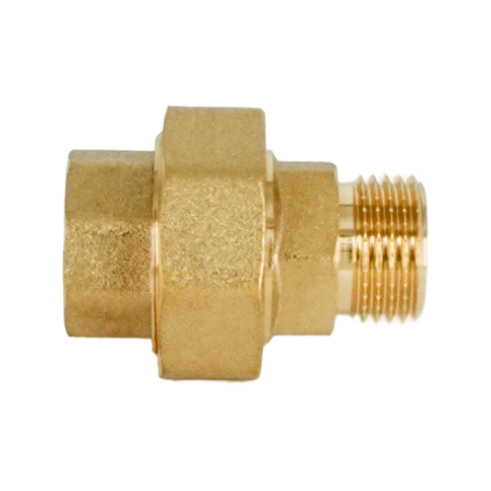 Сгон-американка прямой НВ ELSEN Metalit, 1/2", латунь, плоское уплотнение