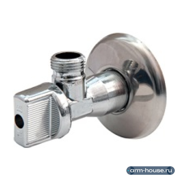 Кран Giacomini шаровой для смесителя 1/2"x1/2", угловой, хромированный, c уплотнительным кольцом