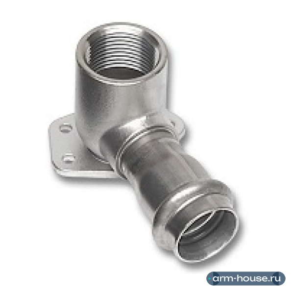 Отвод настенный SANHA 9472G, 15 x 1/2" (ВР), нержавеющая сталь, ВПр-ВР