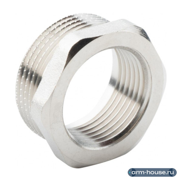 Футорка 1 1/4" х 1" НР-ВР, никелированная Alato