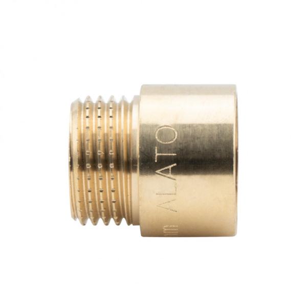Удлинитель 1/2" х 15 мм ВР-НР, латунный Alato