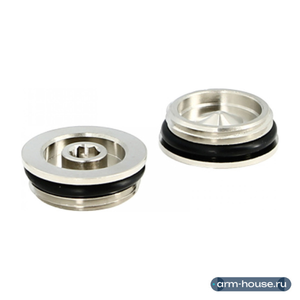 Заглушка Uni-Fitt 1" НР с прокладкой O-Ring никелированная 609N4021
