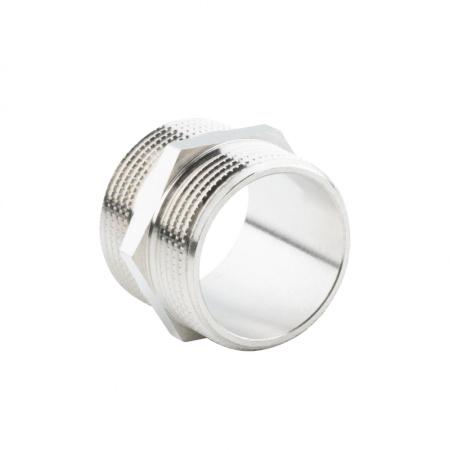 Ниппель 1 1/4", НР-НР, никелированный Alato