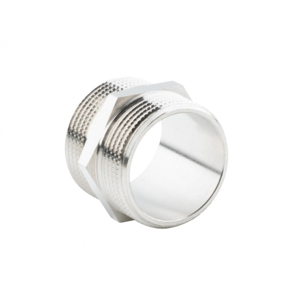 Ниппель 1 1/4", НР-НР, никелированный Alato
