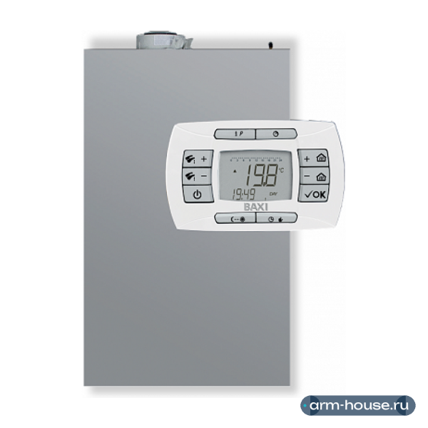 Котёл конденсационный настенный Baxi LUNA IN PLUS 1.24, мощность 27.4 кВт, одноконтурный, закрытая камера
