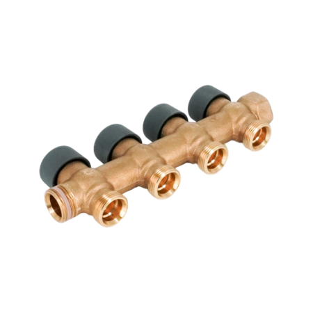 Гребёнка распределительная Oventrop Multidis R 3/4"х3/4", 4 отвода, бронза