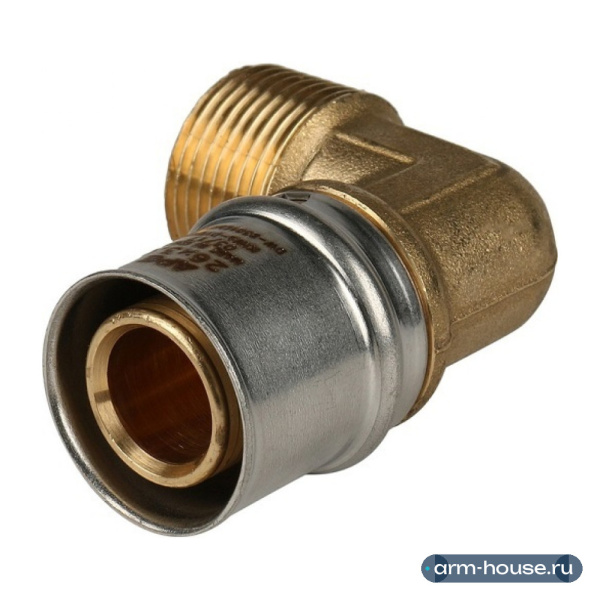 Угольник пресс Stout 26x3/4" НР с наружной резьбой (SFP-0011-003426)