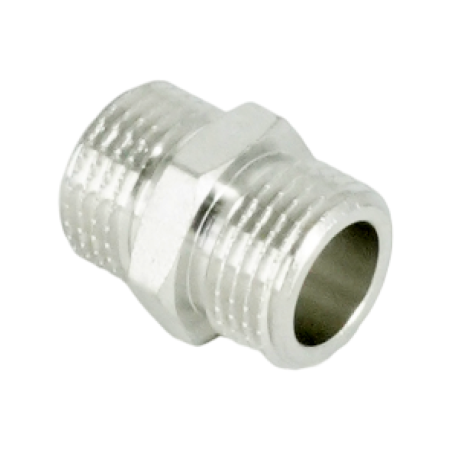Ниппель равнопроходной НН ELSEN, 1/2", TIN латунь