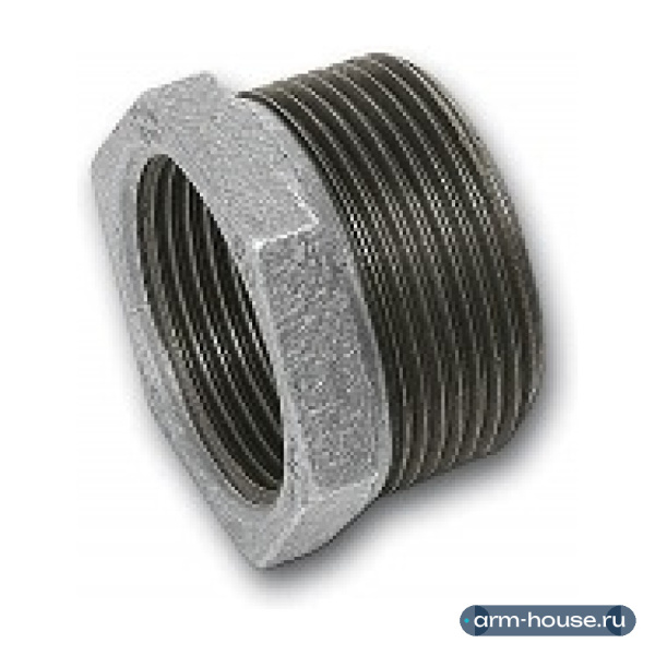Ниппель редукционный SANHA, 1 1/2" x 1 1/4", чугун оцинкованный, 241#