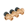 Гребёнка распределительная Oventrop Multidis R 3/4"х3/4", 3 отвода, бронза