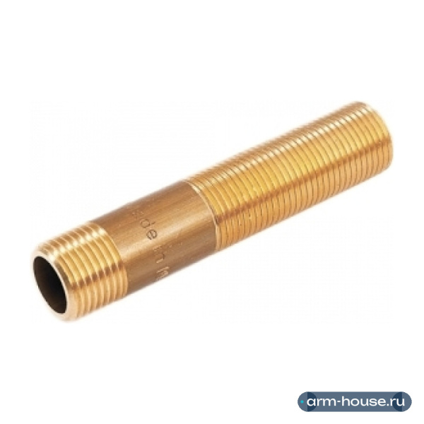 Сгон Stout 3/4"x100 мм. НР с наружной резьбой латунный SFT-0032-034100