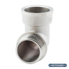 Угольник 1 1/4" ВР-НР, никелированный Alato