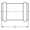 Муфта Rehau RAUPIANO, DN 40, PP (полипропилен), надвижная