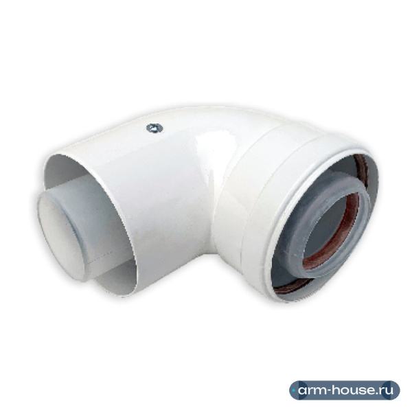 Угол Мега Опт 90 градусов диаметр 80/125mm Condensing (м-п)