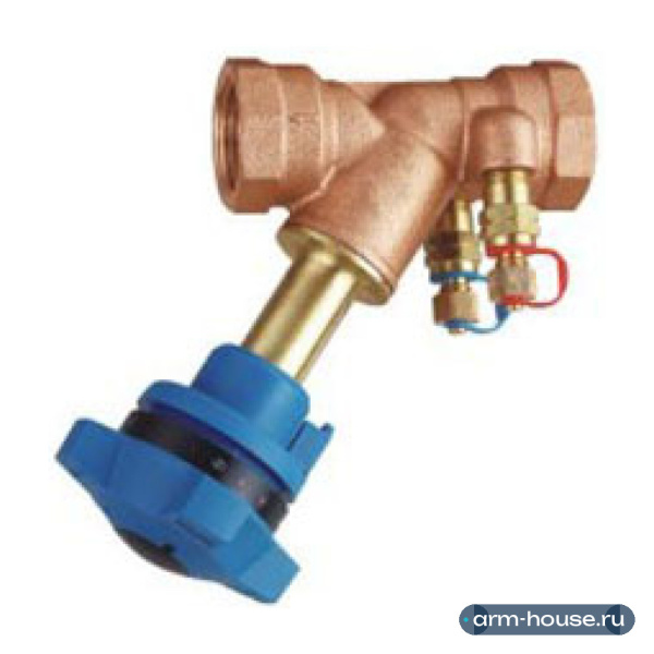 Клапан балансировочный муфтовый Tecofi RC2152, 1 1/4" ВР, PN 25, латунь