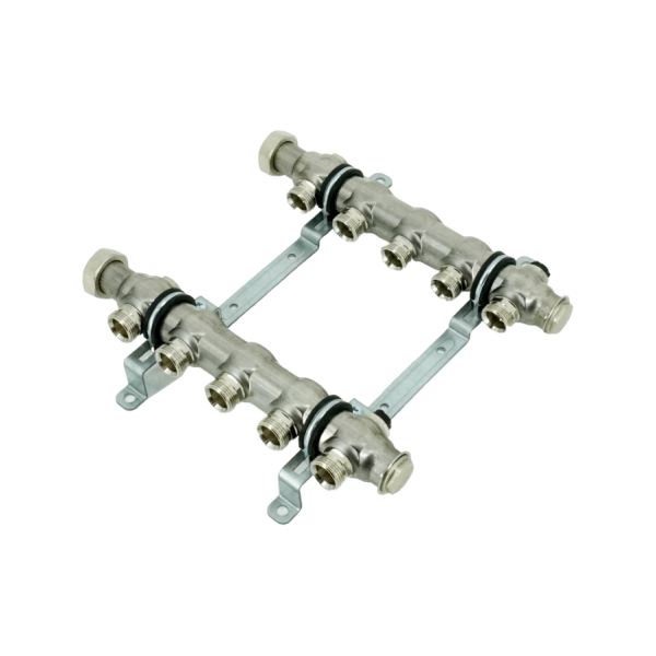 Распределительный коллектор Oventrop Multidis SH 1"х3/4"ЕК, 5 контуров, нерж. сталь