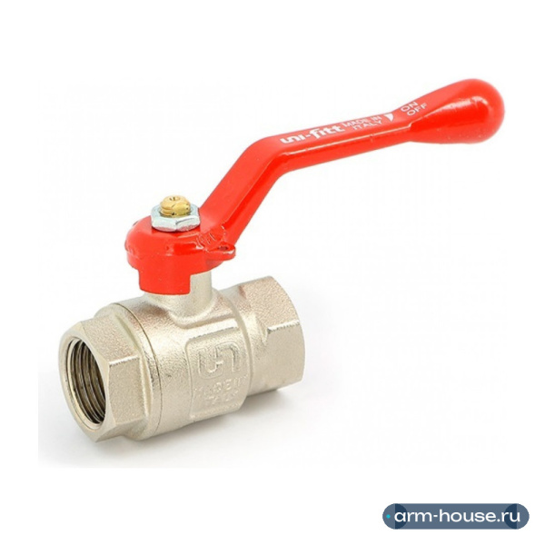 Кран шаровой Uni-Fitt Etalon 1 1/4" ВР/ВР полнопроходной, ручка-рычаг 110L5000