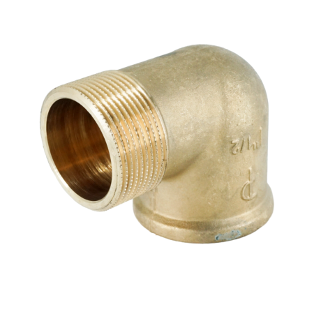 Угольник 90° НВ ELSEN Metalit, 1 1/2", латунь