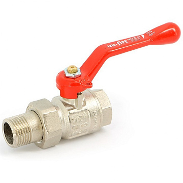Кран шаровой Uni-Fitt Etalon 3/4" с разъёмным соединением, НР/ВР полнопроходной, рычаг 113L3000