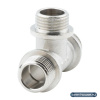 Тройник 1/2" НР-НР-НР, никелированный Alato