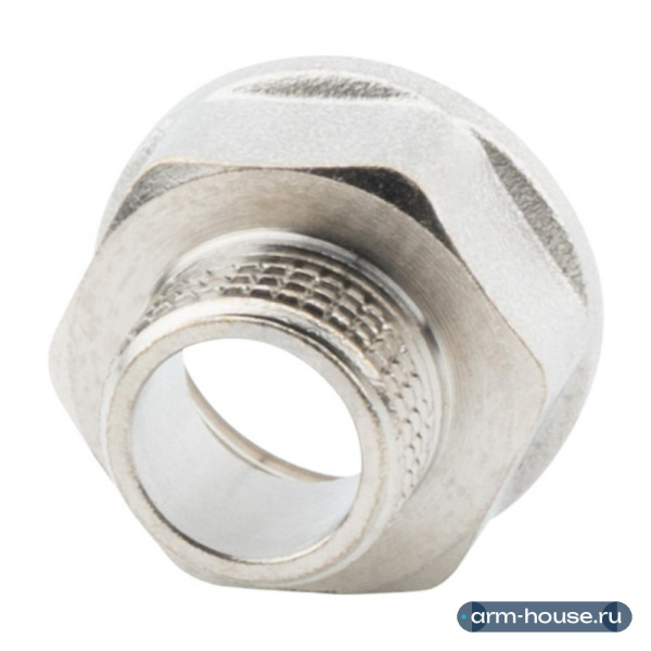 Переходник 1/2" х 3/8" ВР-НР, никелированный Alato