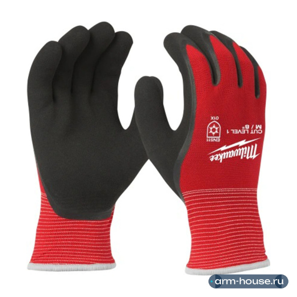 Перчатки Milwaukee защитные Winter Cut level (Винтер Кат Левел) 1/A, 10/XL
