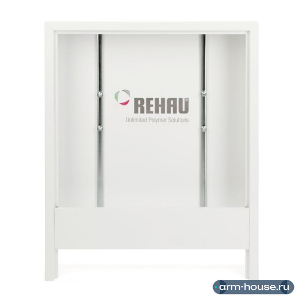 Шкаф коллекторный приставной, Rehau, AP 130/1205, сталь, белый, ширина 1205 мм, высота 730 мм, глубина 130 мм