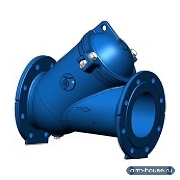 Клапан обратный шаровой фланцевый Tecofi CBL4240 DN80 PN10, чугун шар нитрил