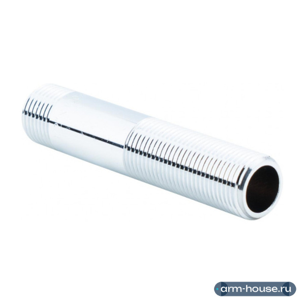 Сгон 1/2" х 100 мм НР-НР, хромированный Alato