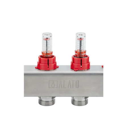 Коллектор Alato 1" x 3/4" x 12-вых для тёплого пола (нерж. сталь) 0301-0012
