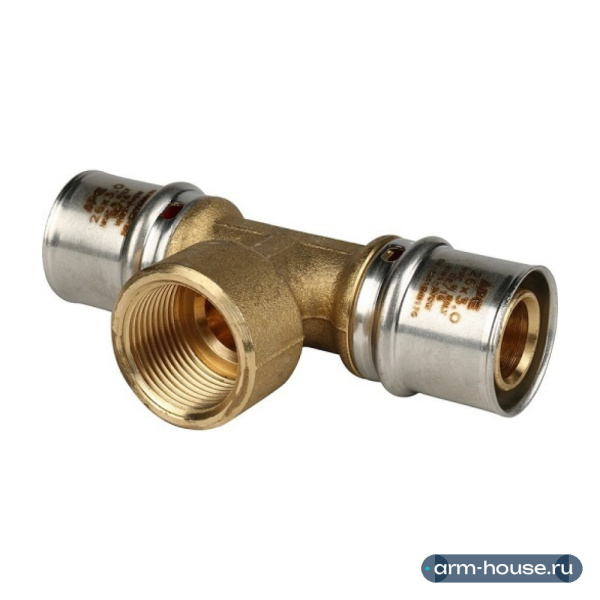 Тройник пресс Stout 26x3/4" ВР с внутренней резьбой (SFP-0007-003426)