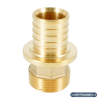 Переходник НР РЕХАУ RAUTITAN MX, 50-R 1 1/2", DZR латунь, (MX)