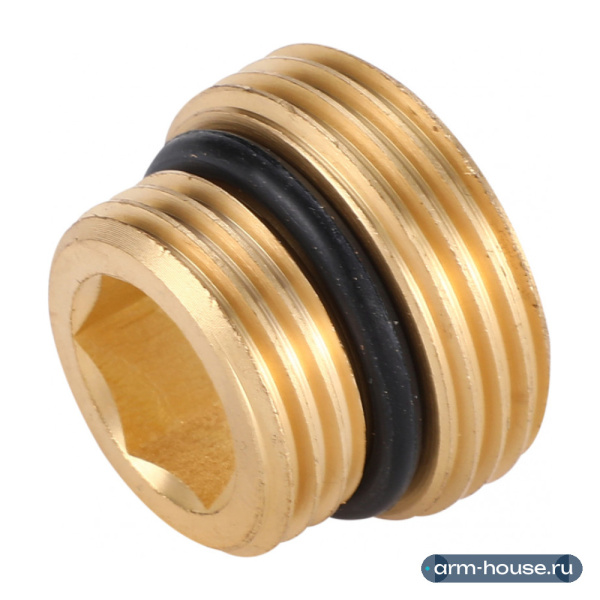 Переходник для радиаторов, латуный, AOSKER 0210.1520 1/2" x 3/4" НР