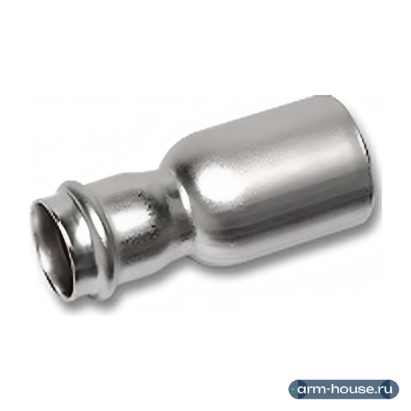 Ниппель редукционный SANHA NiroPress, Dn 108.0 x 88.9, нержавеющая сталь AISI 316L, ВПр-НПр