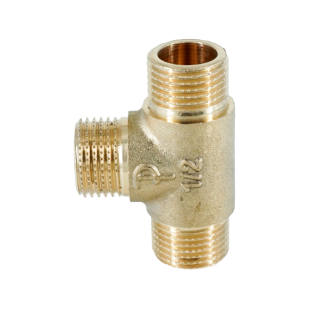 Тройник равнопроходной ННН ELSEN Metalit, 1/2", латунь