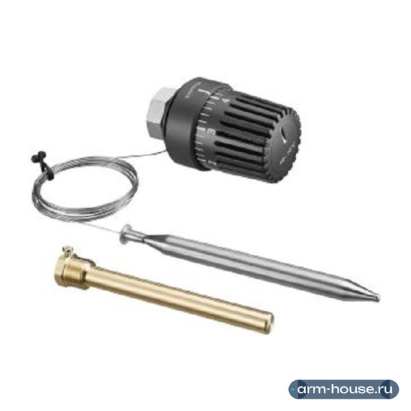 Терморегулятор с погружным датчиком Oventrop, M30x1,5, гильза G 1/2", капиллярная трубка 2 м, арт. 1140563