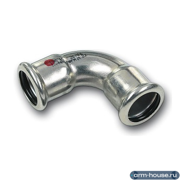 Отвод 90° SANHA 24002a, 35, оцинкованная сталь, ВПр-ВПр