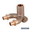 Угольник настенный проточный РЕХАУ RAUTITAN, 16/16-Rp 1/2", бронза (RX+), длинный