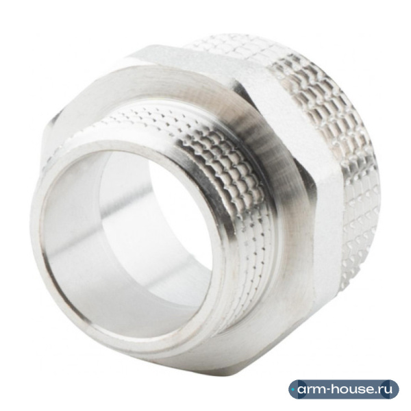 Ниппель переходной 1 1/4" х 1" , НР-НР, никелированный Alato