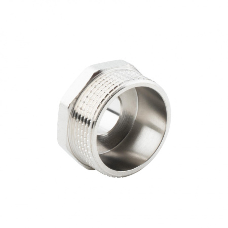 Ниппель переходной 1 1/2" х 3/4" , НР-НР, никелированный Alato