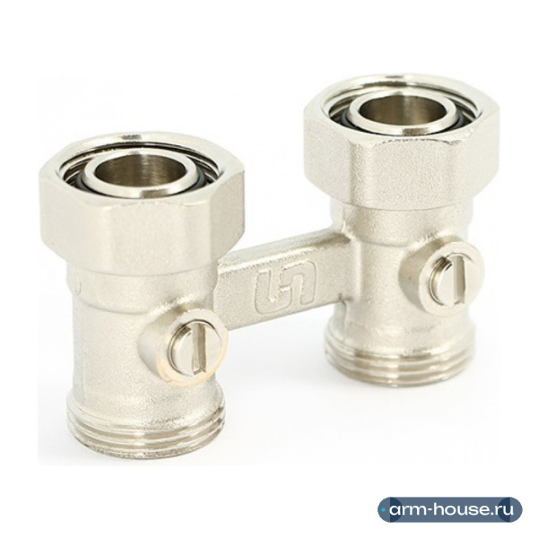 Узел нижнего подключения прямой Uni-Fitt 3/4" EK х 3/4" EK радиаторный (192N3300)