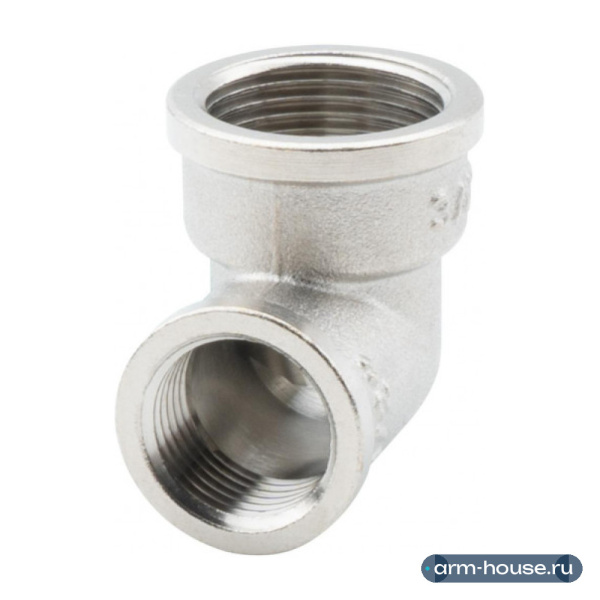 Угольник переходной 3/4" х 1/2" ВР-ВР, никелированный Alato