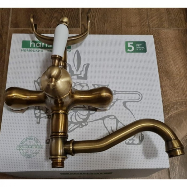 Cмеситель для ванны HANSEN H30077D Бронза