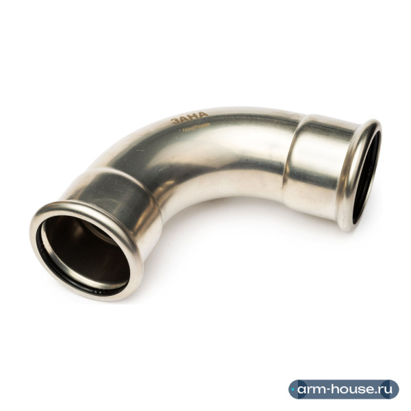Отвод 90° переходной SANHA NiroPress, 15 x 1/2" (НР), AISI 304L, ВПр-НР
