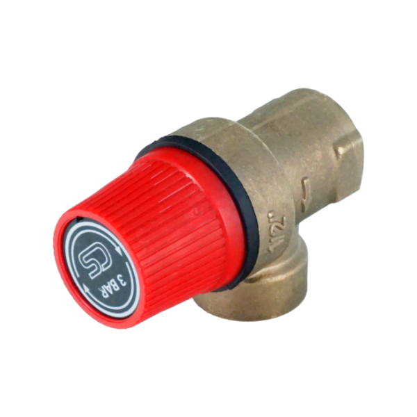 Клапан предохранительный мембранный ELSEN ESV03 1/2" ВВ 3 бар, латунь