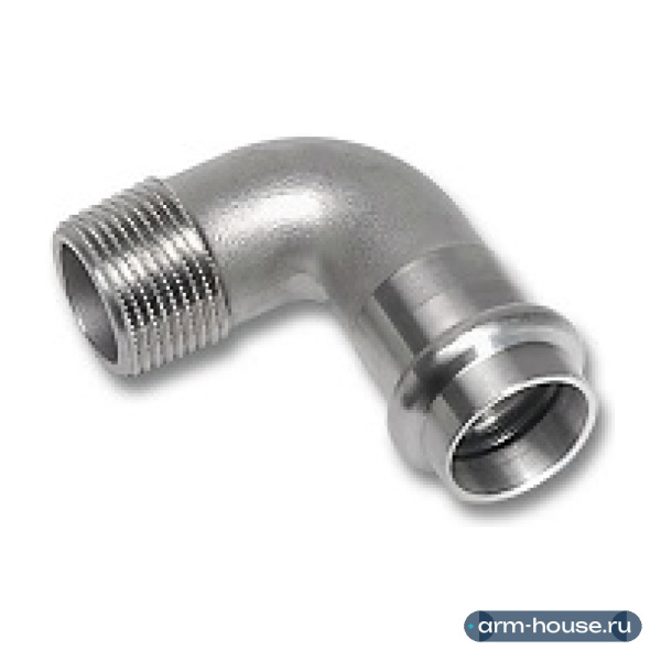 Угол 90° переходной SANHA 9092AG, 18 x 1/2" (НР), нержавеющая сталь, ВПр-НР