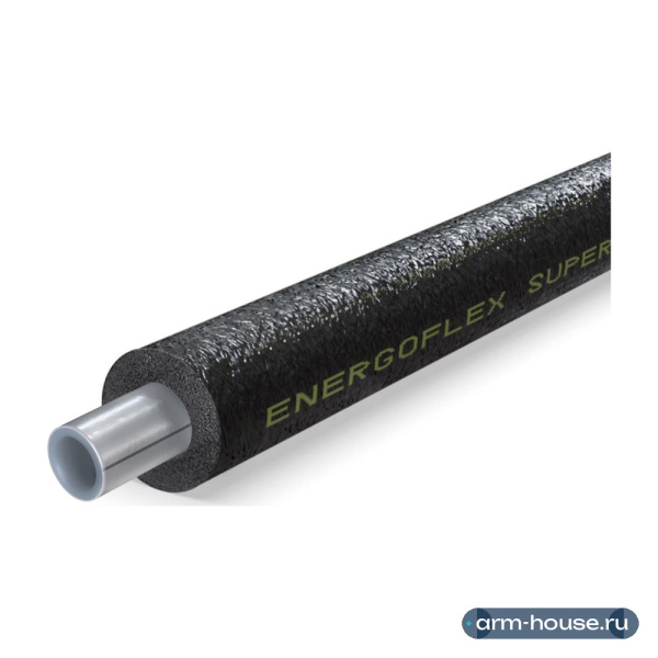 Трубка Energoflex Super Protect BK, 20/6-2, внутренний диаметр 20 мм, толщина 6 мм, длина 2 м, вспененный полиэтилен в защитной оболочке, цвет: черный, упаковка 160 м